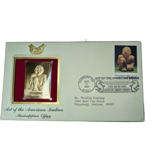 American Indian Art – Mississippian Effigy Cover First Day 2004